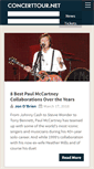 Mobile Screenshot of concerttour.net