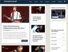 Tablet Screenshot of concerttour.net